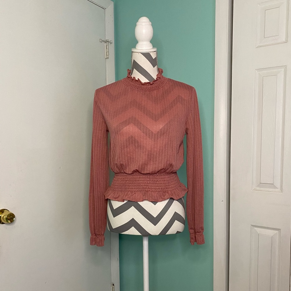 ❗️Closet Clear Out❗️Inspired Hearts Ruffled Crop Top